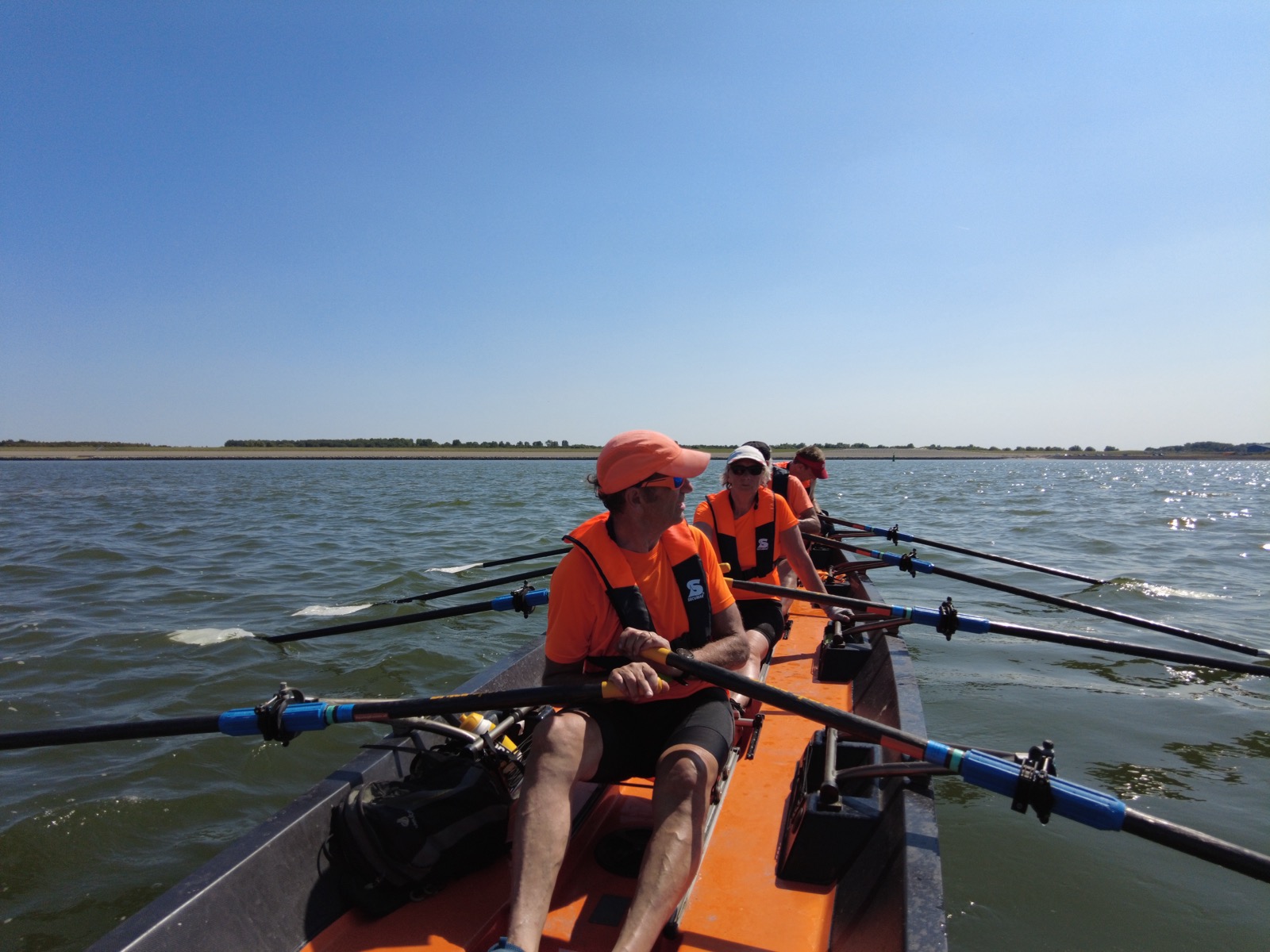 Zomerse omstandigheden Waddenzee