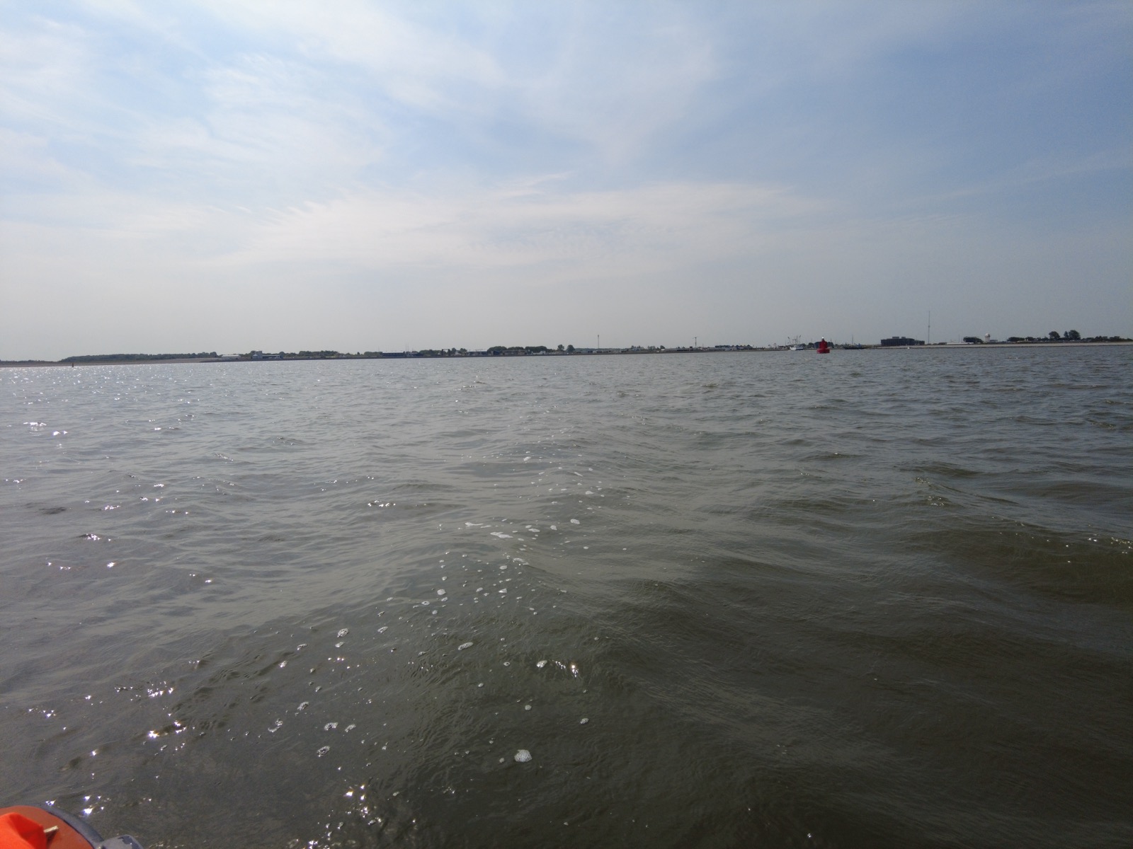 Kustroeiboot in actie